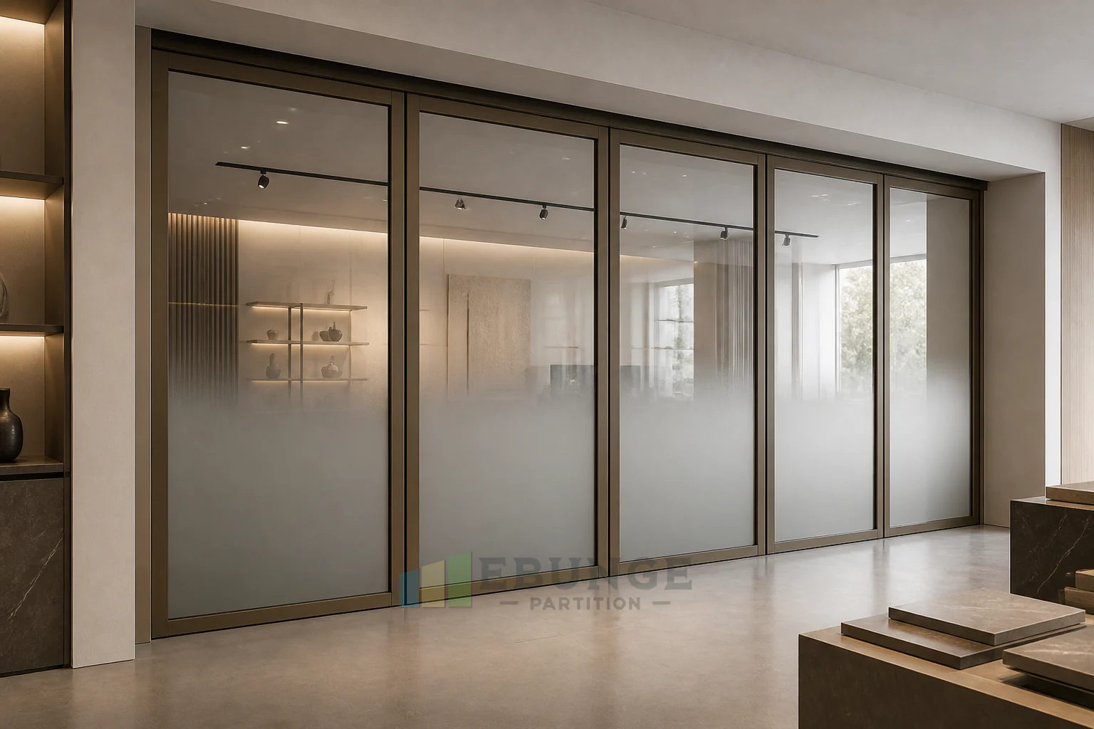 Mixed-Use Commercial Venue Lifecycle Support for Movable Glass Wall Procurement — commercial application detail explanatory EBUNGE movable glass wall concept