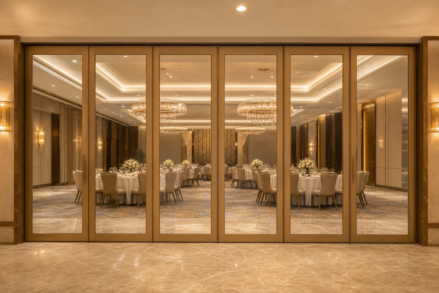 Airport VIP Lounge Movable Glass Wall Procurement Brief — opening application view explanatory EBUNGE movable glass wall concept