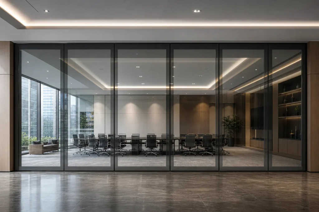 EBUNGE movable glass partition project capabilities
