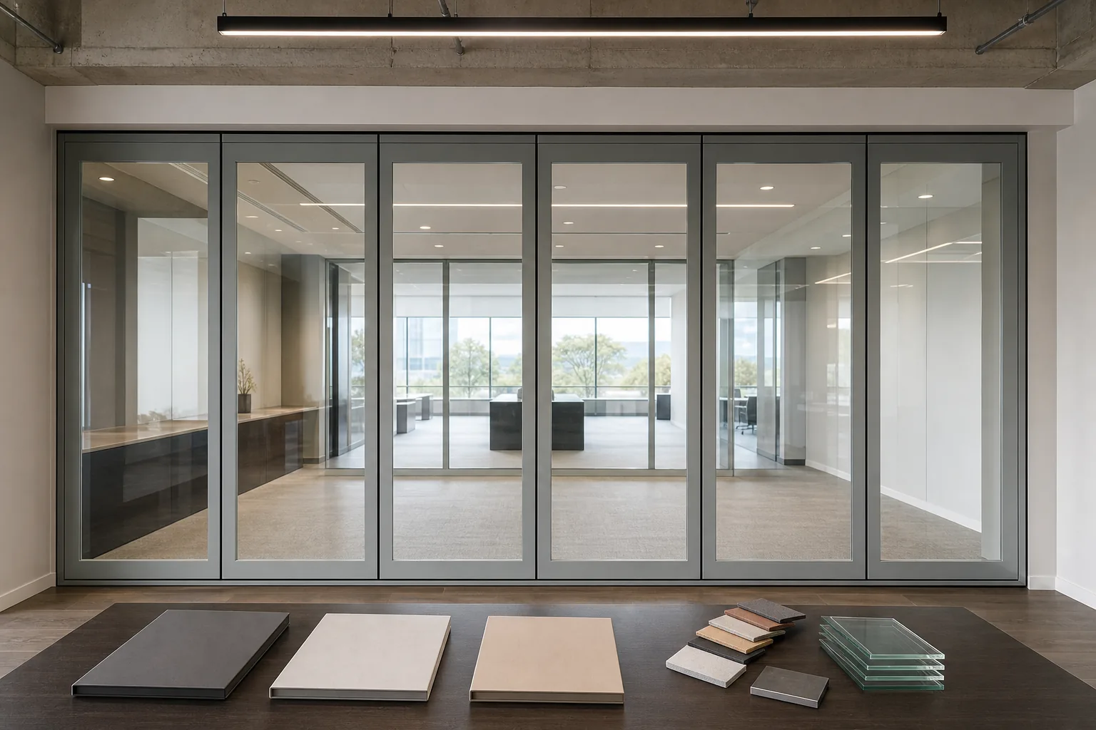 How to Compare Movable Glass Wall Supplier Proposals — opening application view explanatory EBUNGE movable glass wall concept